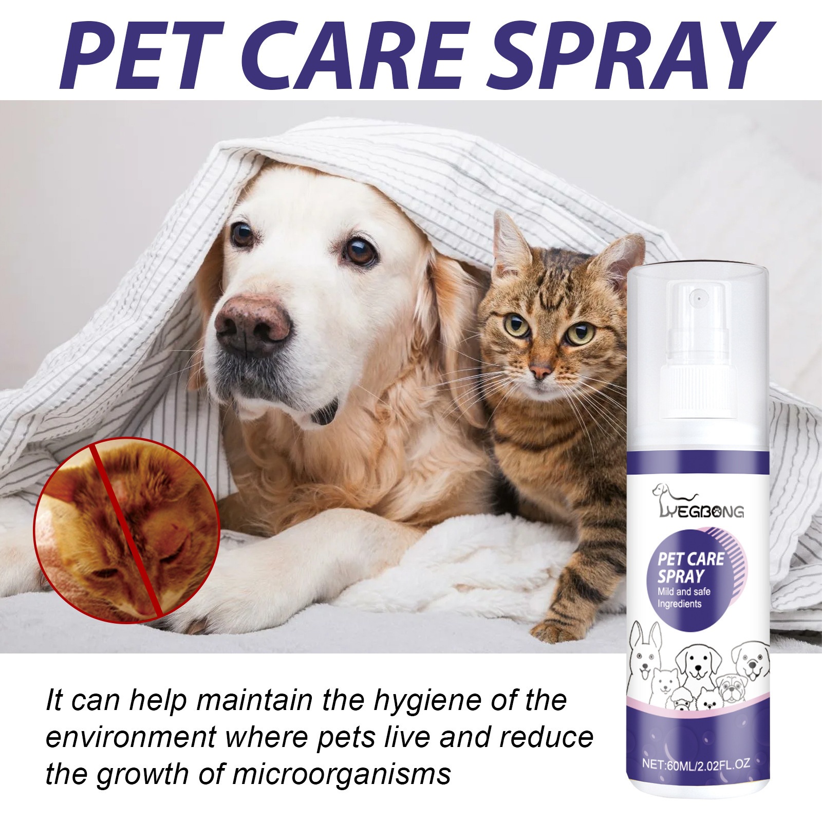 Spray soin de la peau pour chien et chat — Plaies et irritations 5