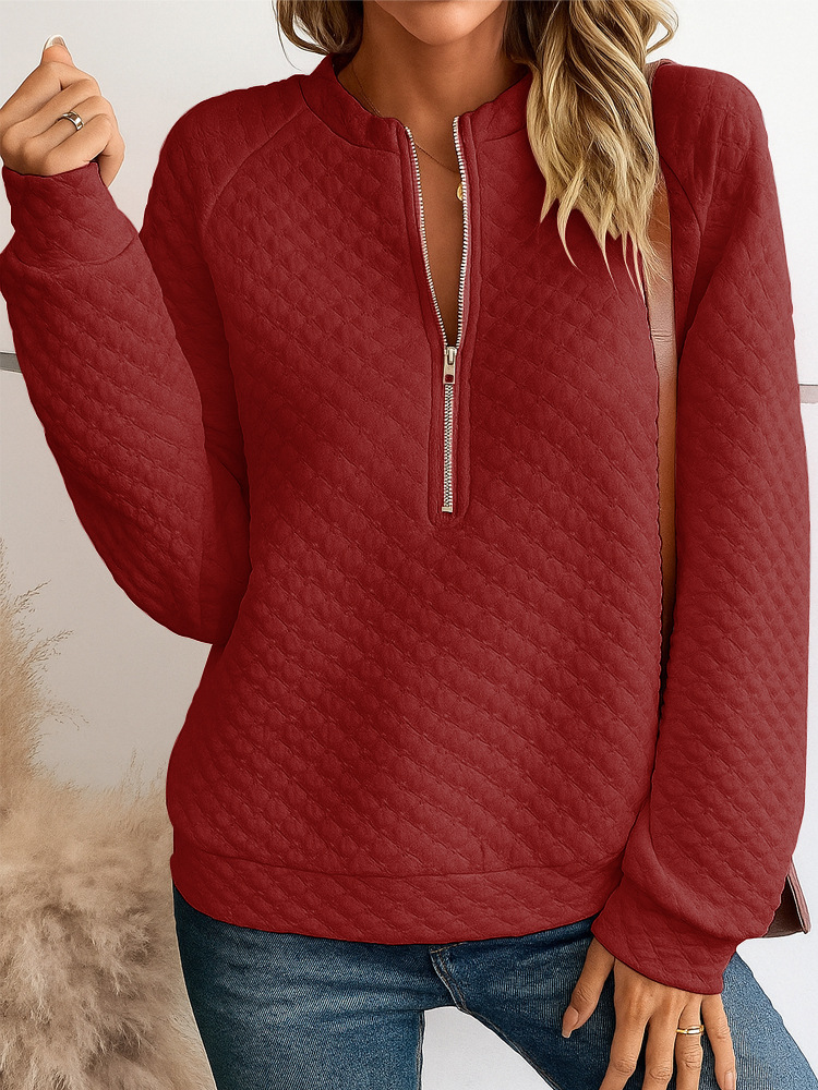 2026 New Style Short Lapel Zipper Women's Layered Down Jacket With Diamond Pattern And Long Sleeve With Hood For Casual Style — image 13 of 20