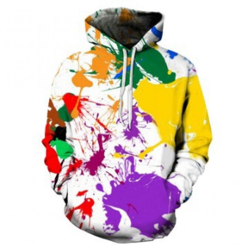 Hot Autumn and Winter New Digital Printing Graffiti Men's