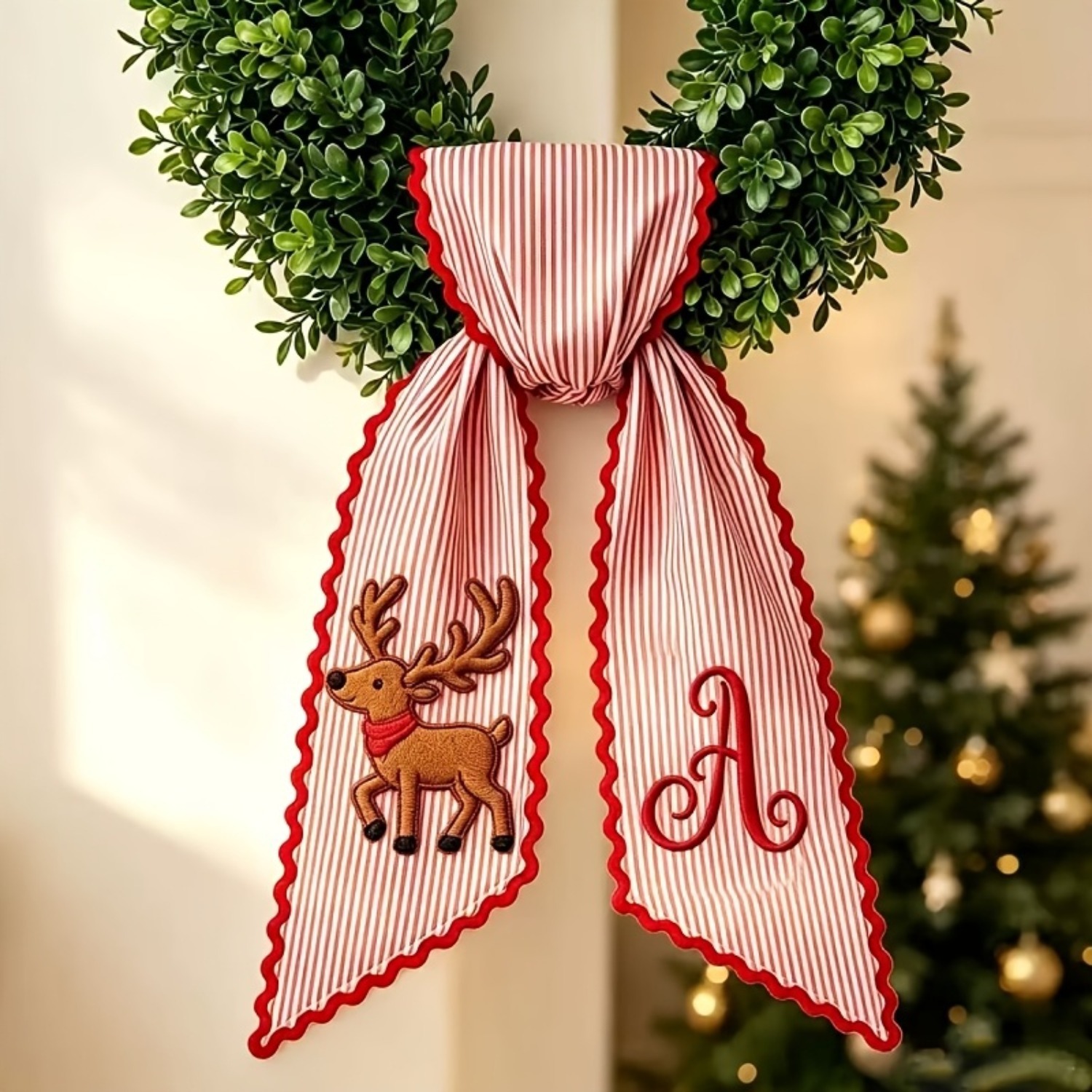 Christmas Bow Hanging Decoration, picture 5 of 7