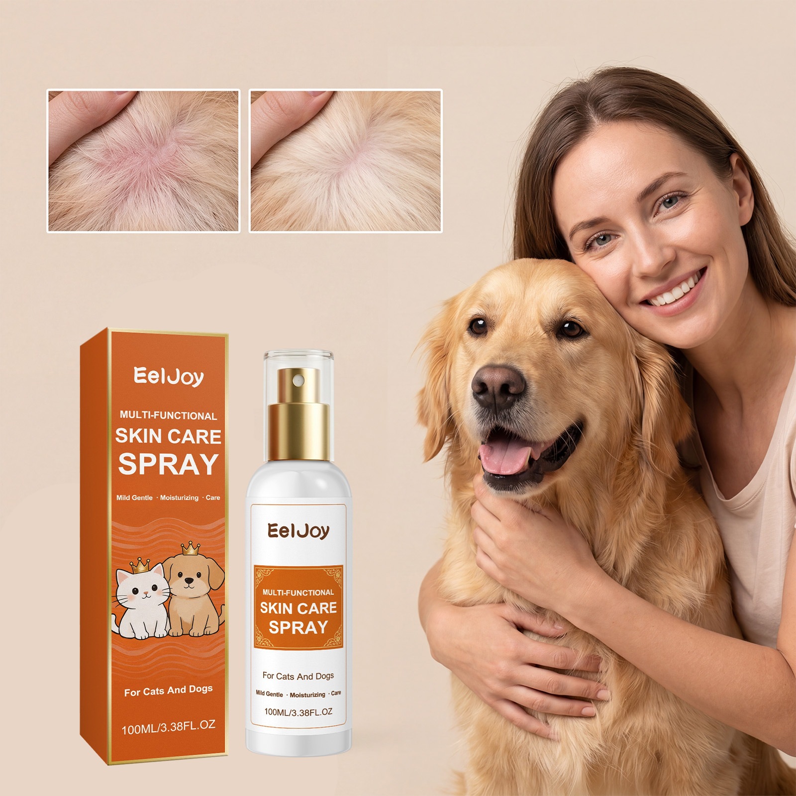 Eeljoy Pet Multi-Functional Skin Care Spray Is