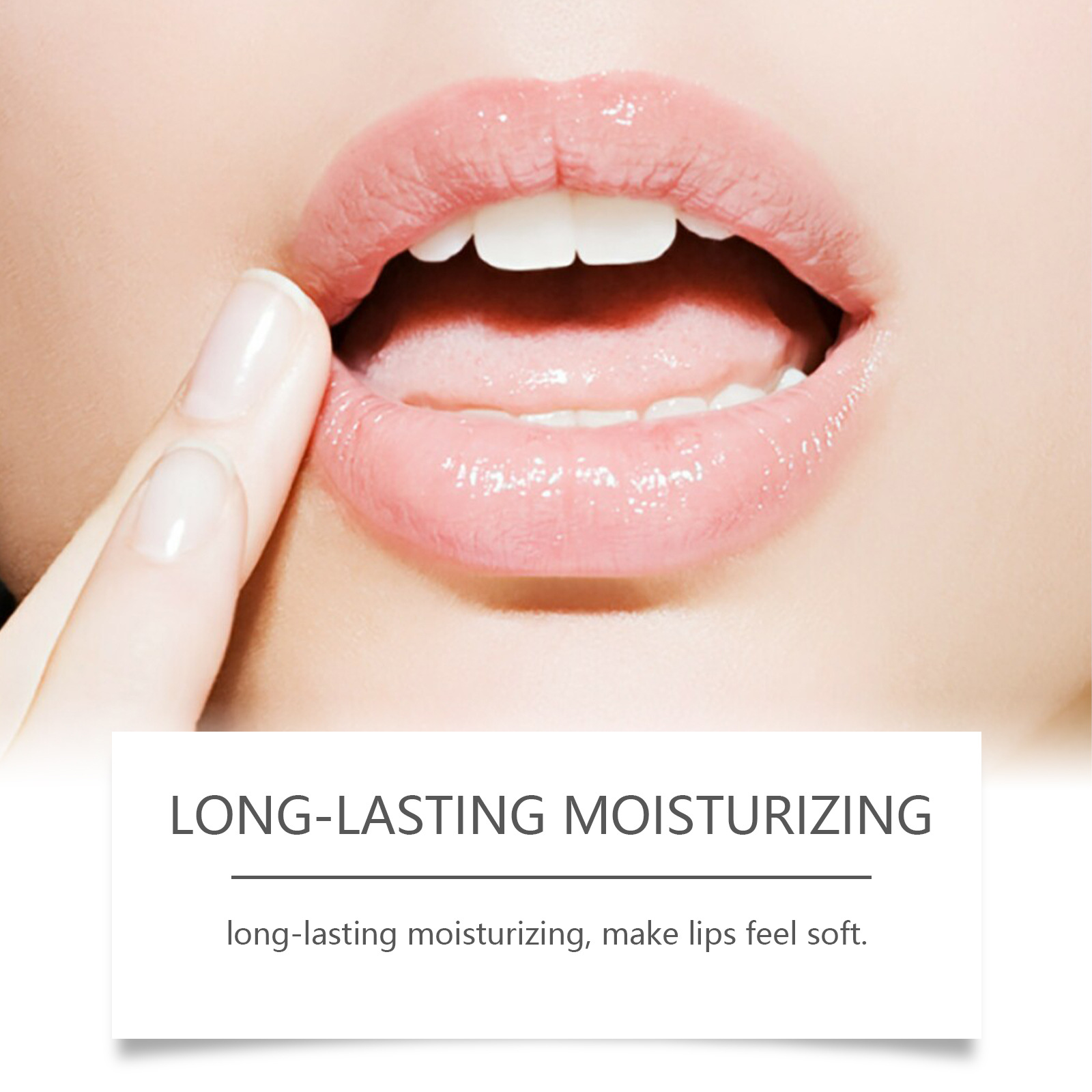 OUHOE Honey Moisturizing Lip Balm, Long Lasting Hydrating Lip Treatment For Dry Cracked Lips, Repair Lip Lines Shiny Lip Primer Care Stick 5g 2