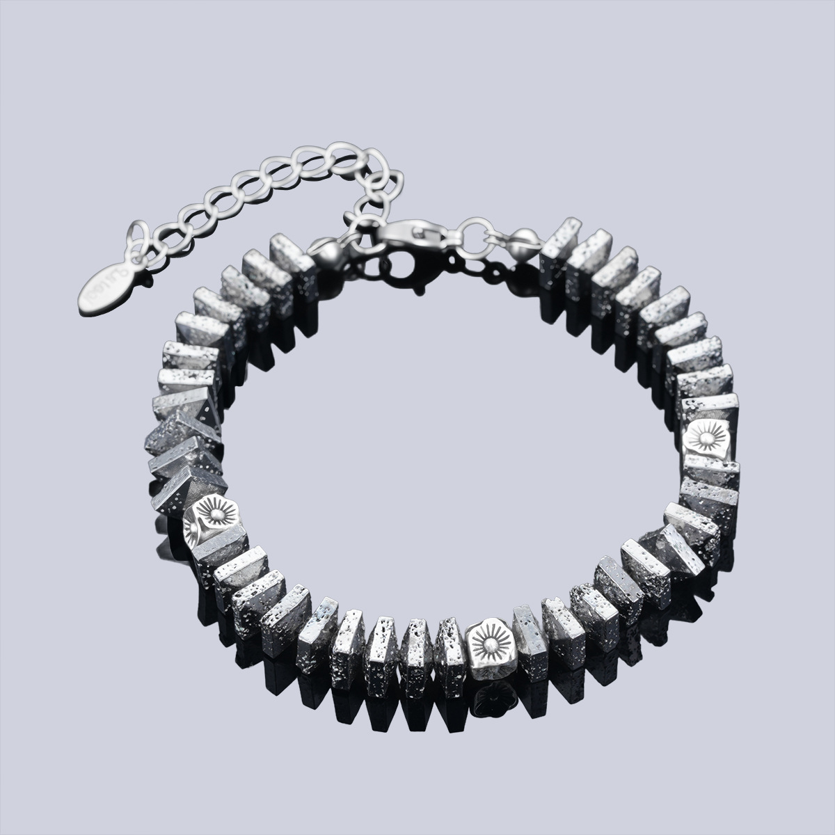 Volcanic Stone Bead Bracelet, picture 2 of 6