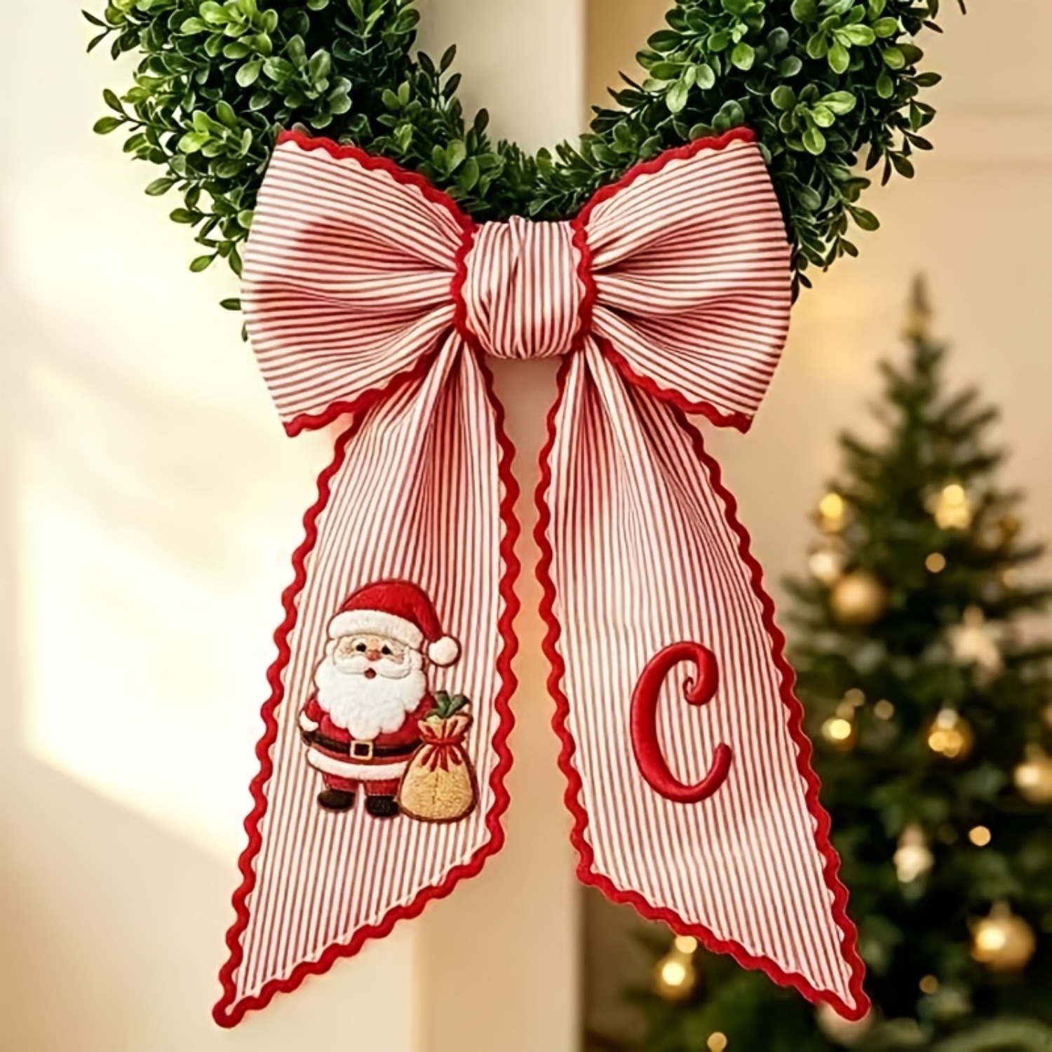 Christmas Bow Hanging Decoration, picture 6 of 7