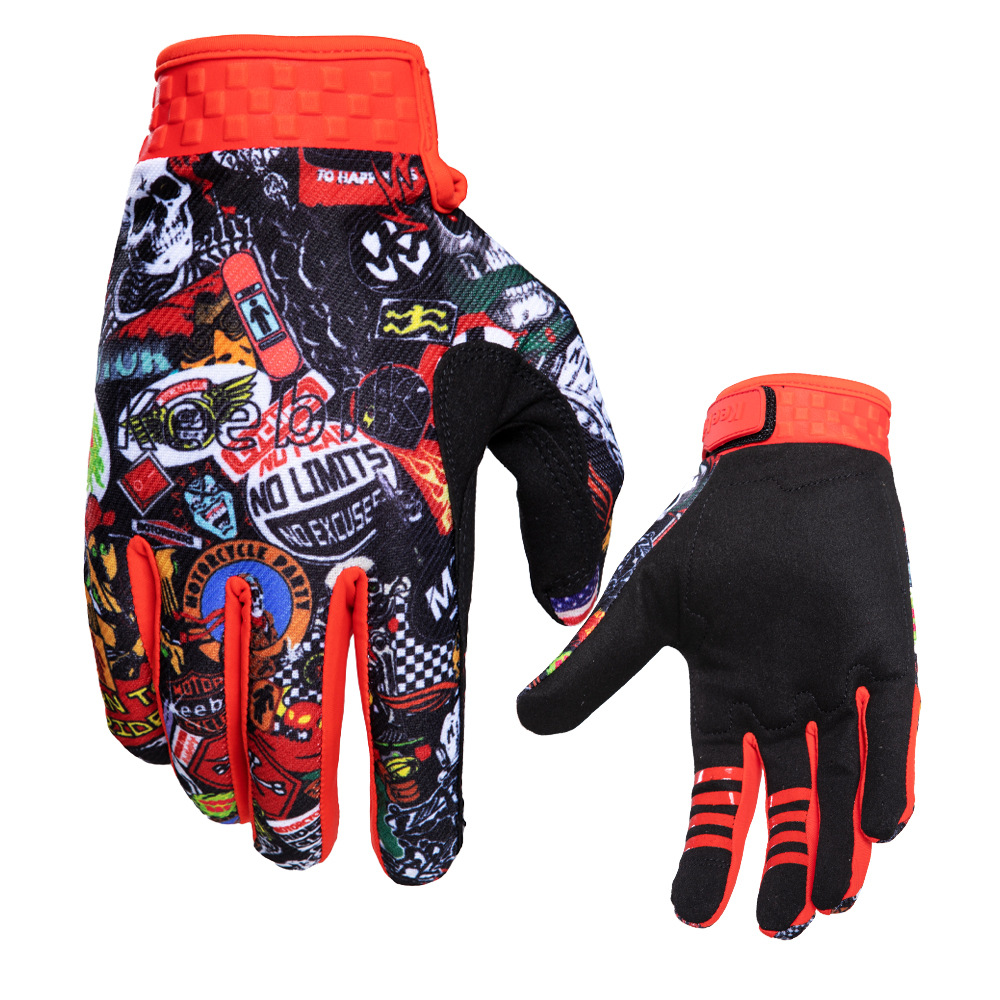 Hot Sale Unisex Full Finger Touch Screen Gloves Breathable Downhill Off Road Mountain Biking Gloves For Spring Summer