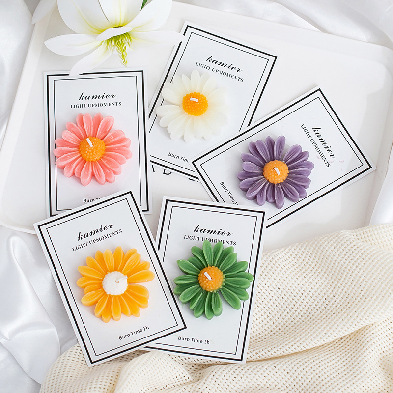 Lumânare parfumată mică cu aromă de crizantemă, de nișă, de înaltă calitate, cu parfum de lungă durată, cadou de ziua de naștere pentru fete, decor pentru