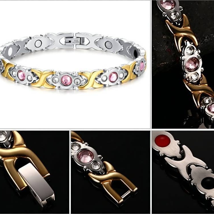 Wish Hot-Selling Non-Detachable Magnetic Bracelet European And American Fashion Men's Jewelry 2025 New Style Unique Niche Bracelet