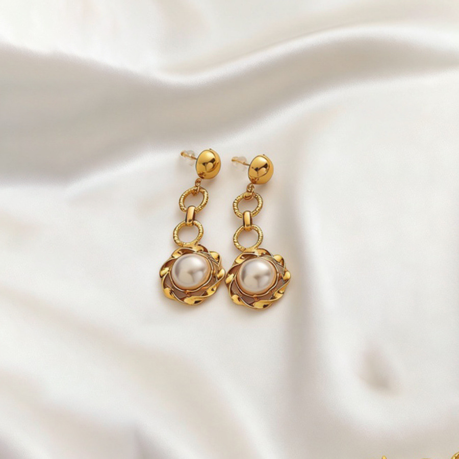 Geometric Pearl Jewelry Set, picture 5 of 5