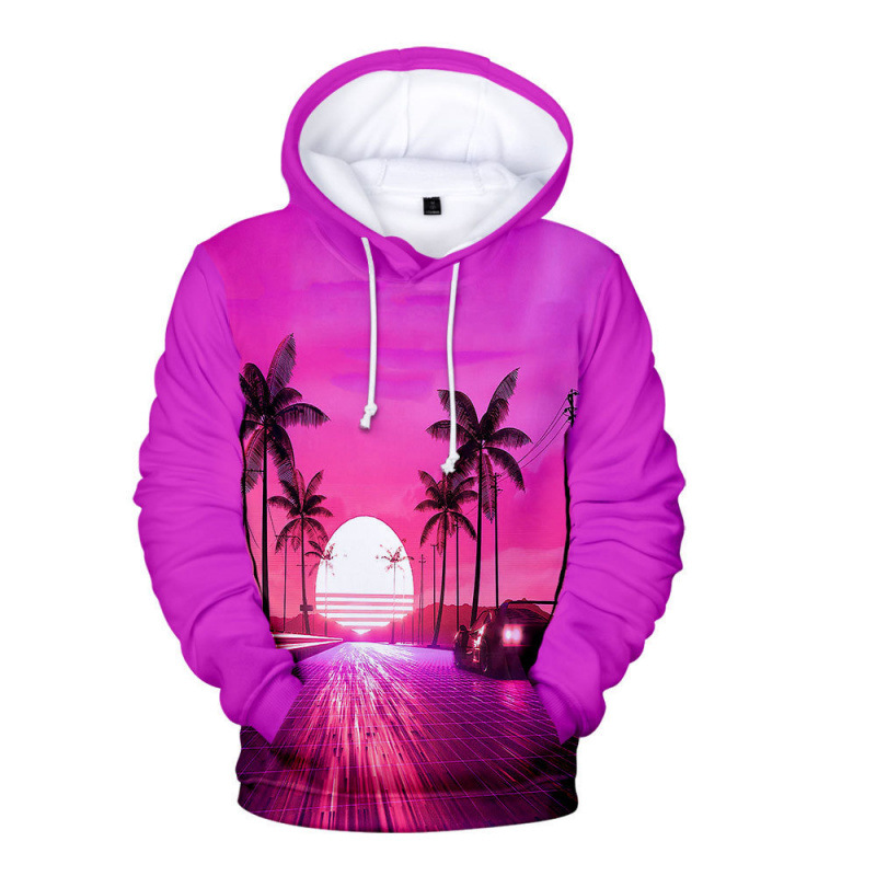 New Palm Tree in Sun Spring and Autumn Printed