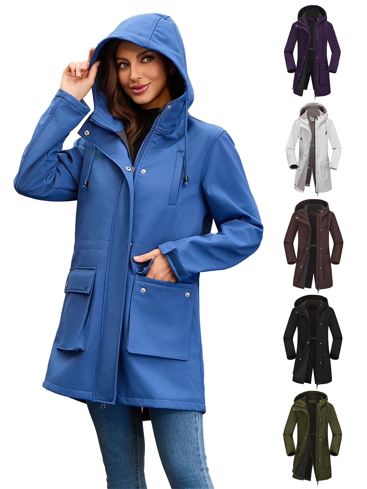 Autumn and Winter Jackets for Women European Size Rainproof