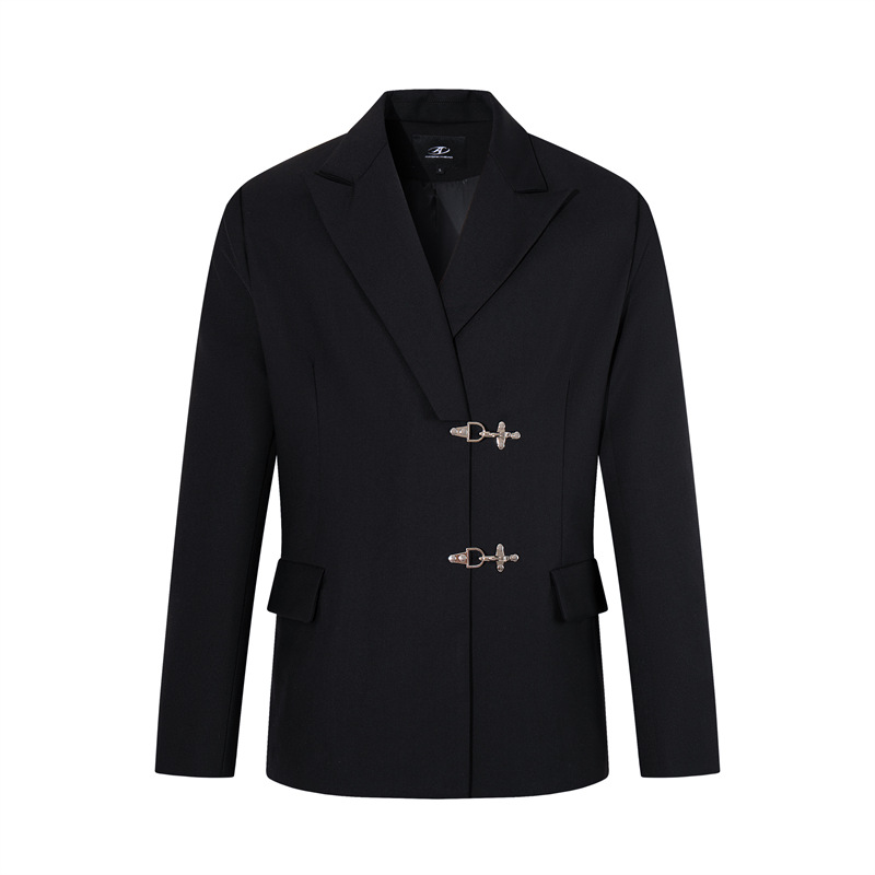 Casual Blazer With A Snap-button Closure