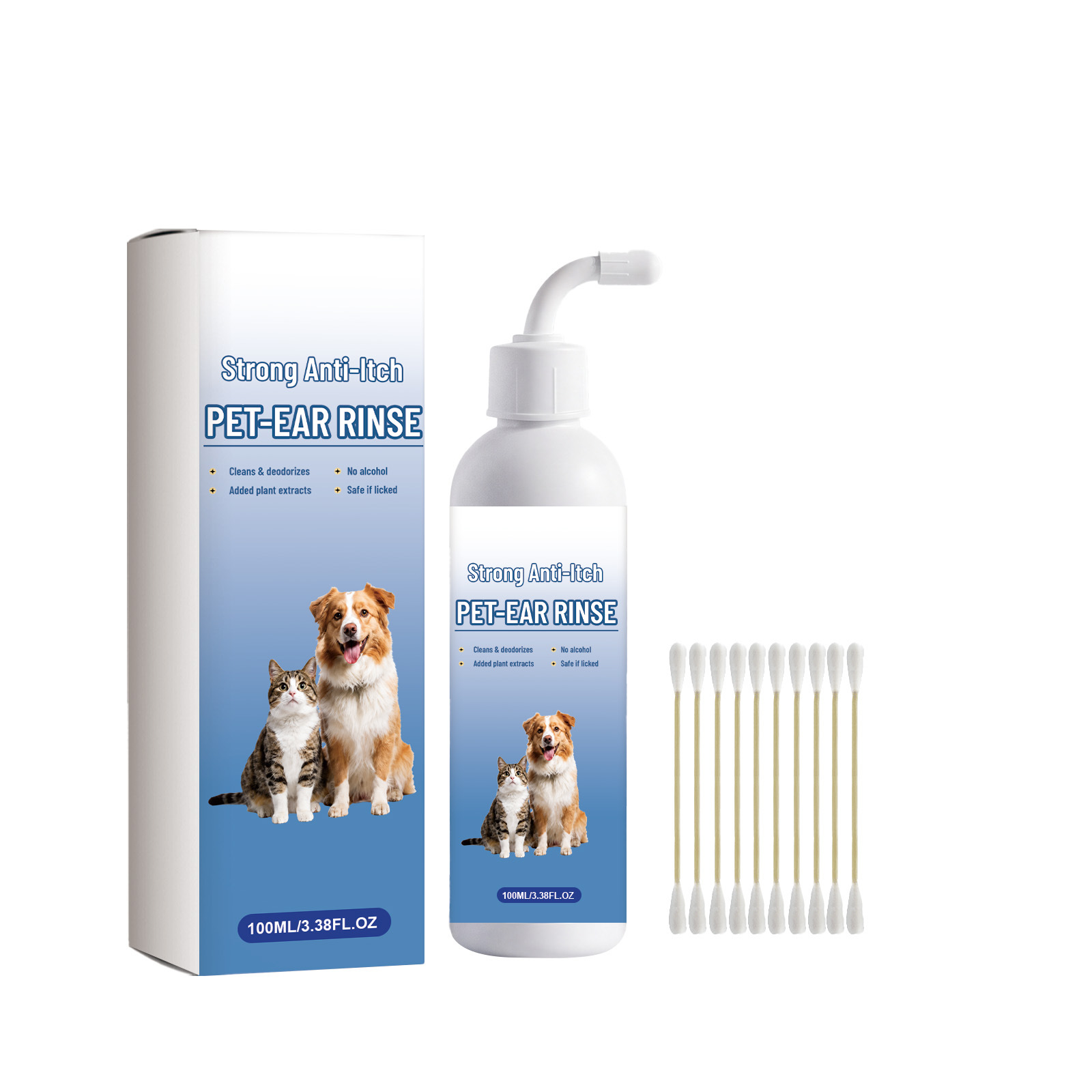Pet Ear Cleaning Liquid Cat And Dog Ear Cleaning Liquid Gentle Cleaning Ear And Ear Canal Refreshing And Comfortable Daily Care image 2