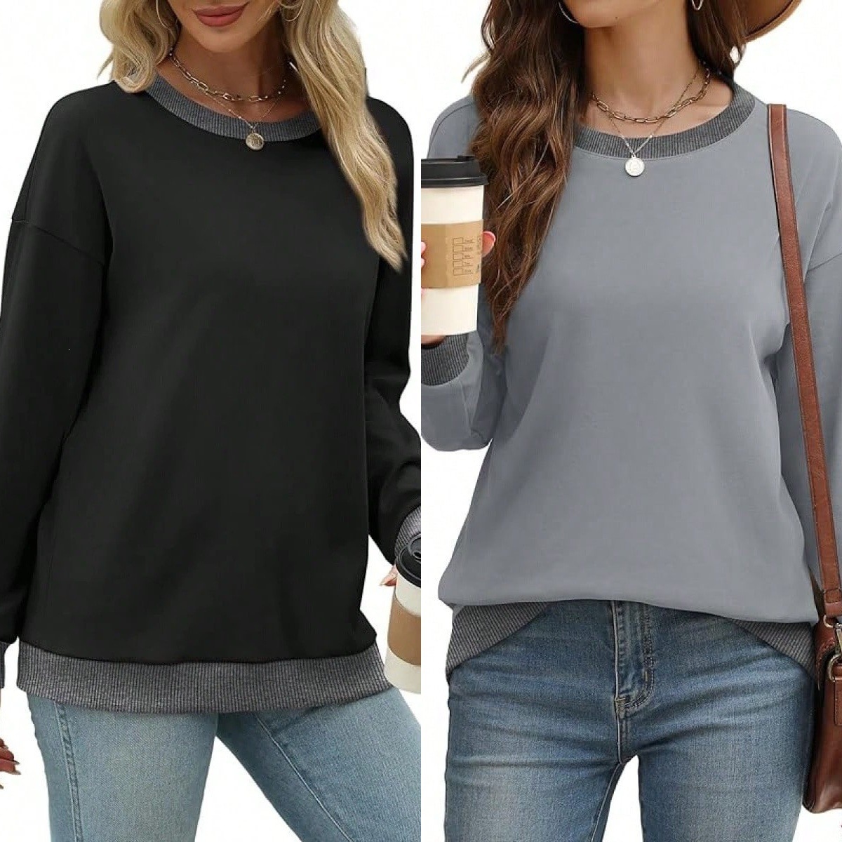 Women's Fall Top, European Style, Versatile Solid