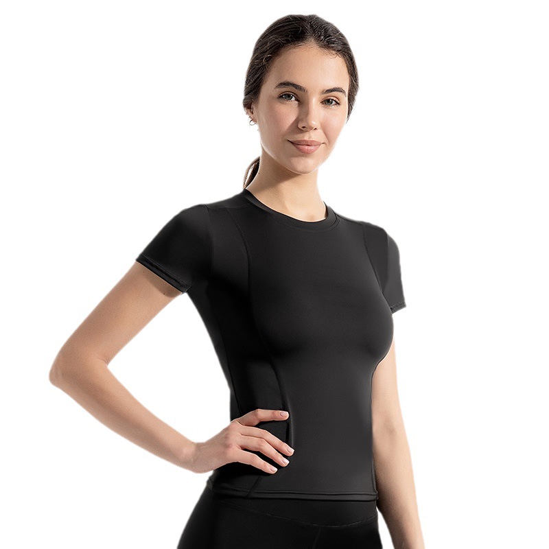 Thin Sports Tight Breathable Yoga Clothes Short-sleeved