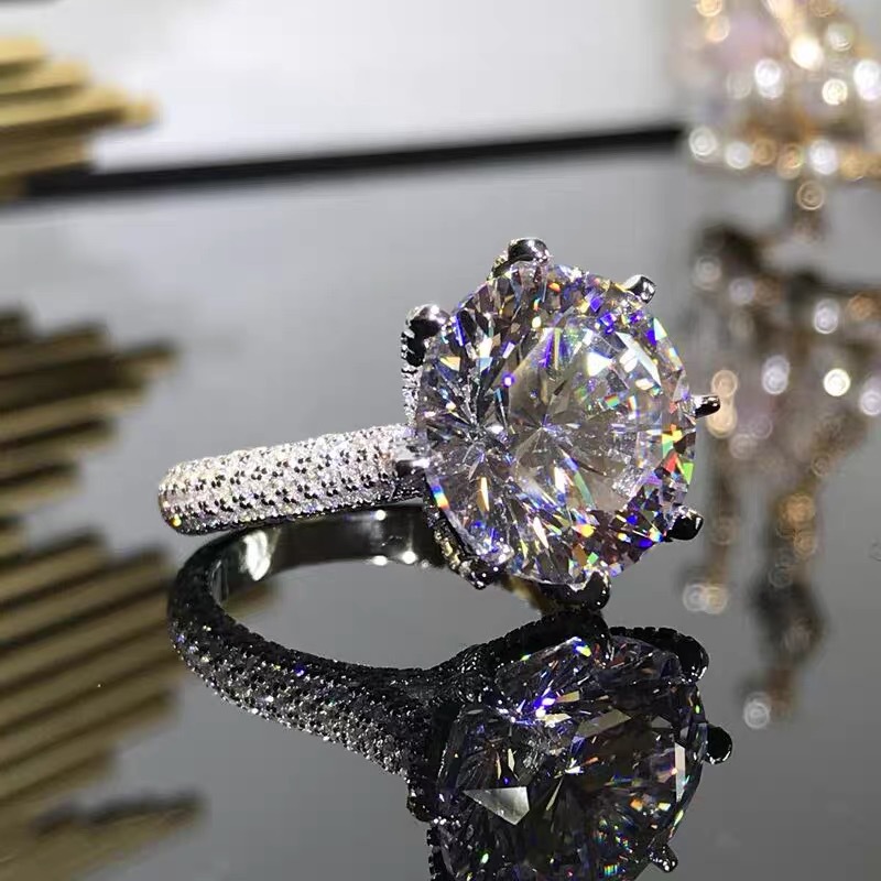 Closed Ring 6.5 Carat Eight Hearts Arrows