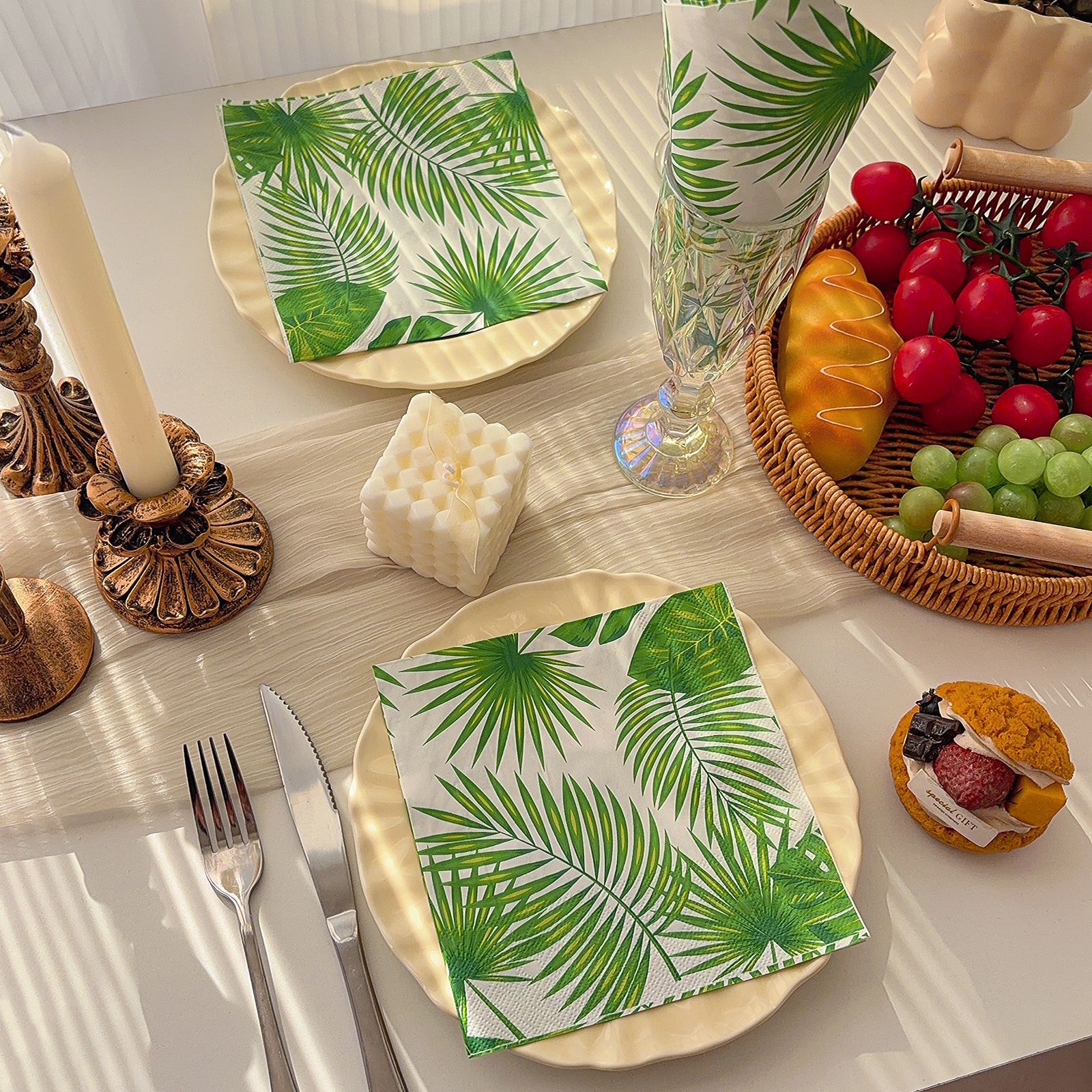 Cross-Border Themed Party Paper Napkins, Double-Layer Printed Napkins, Household Holiday Disposable Napkins, Commercial Wholesale product image