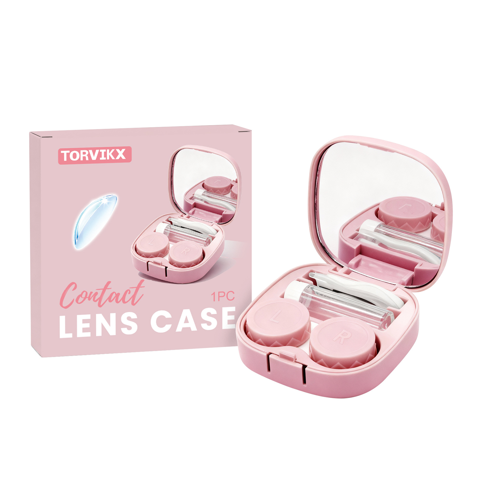 Torvikx Contact Lens Storage Box Is Portable, Sealed, Transparent, Hygienic And Durable, Daily Household Travel Storage Box