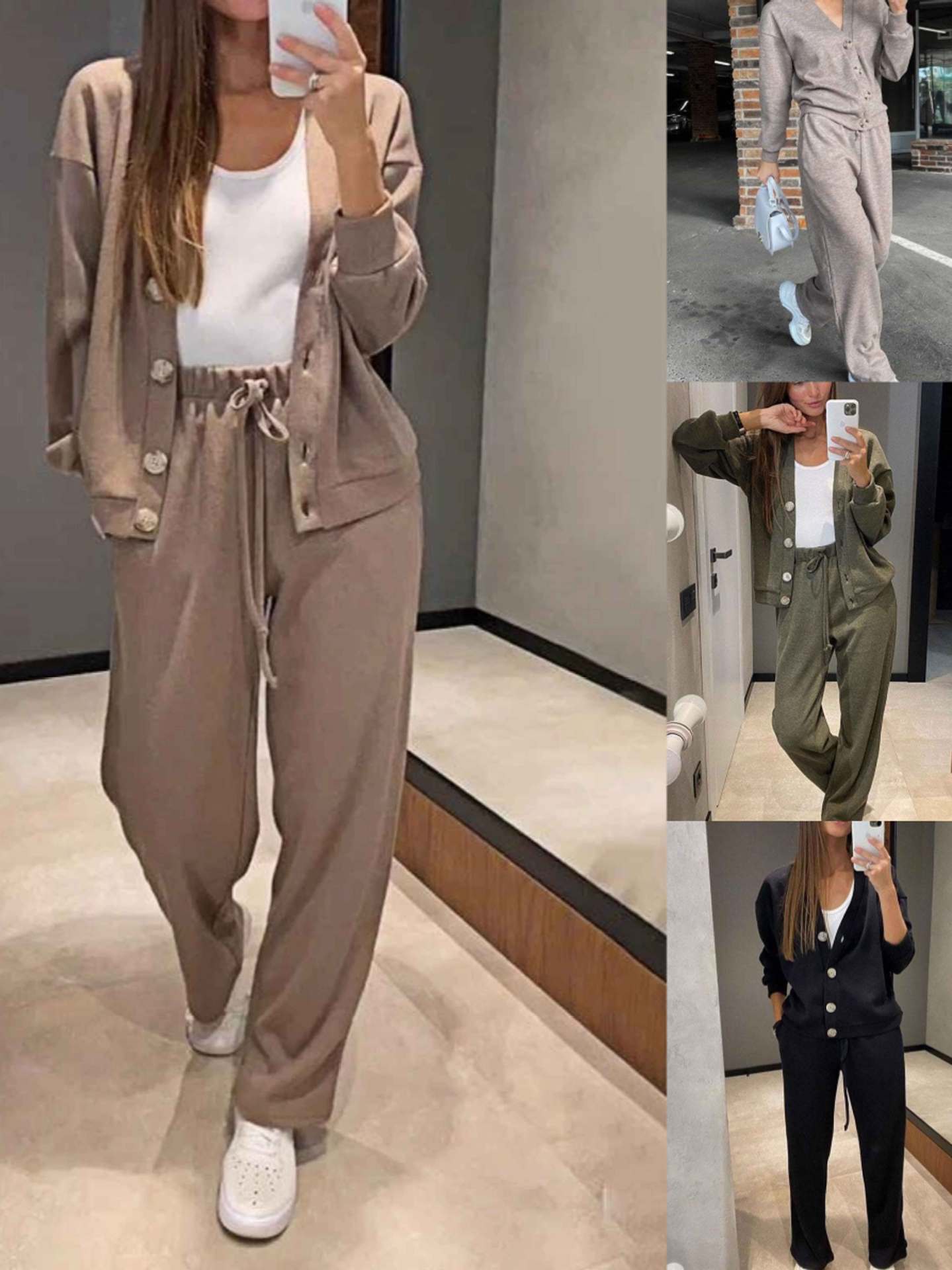 2026 Autumn And Winter New Hot Selling European And American Casual Sports Suit Cardigan Top Women's Clothing