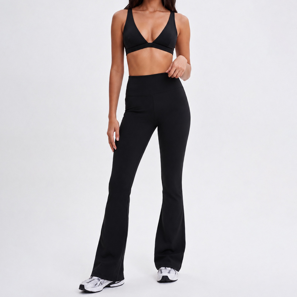 Solid Color High Elastic Yoga Suit Women's Quick-Drying Tight-Fitting