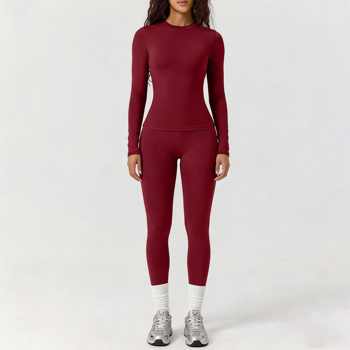Autumn And Winter Brushed Yoga Outfit For Women