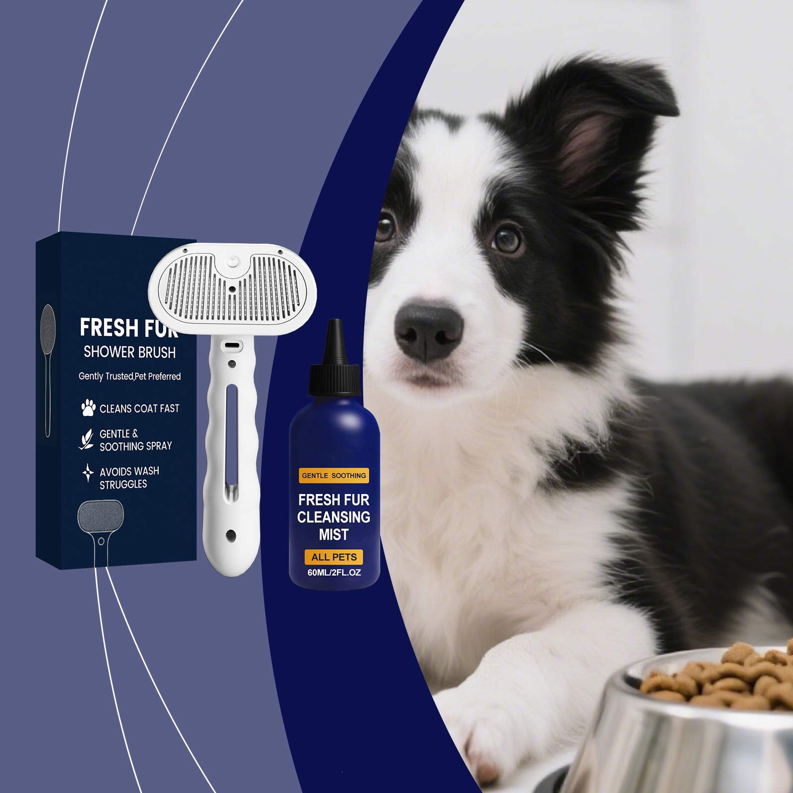 Pet Hair Cleaning Spray Set Softening Grooming