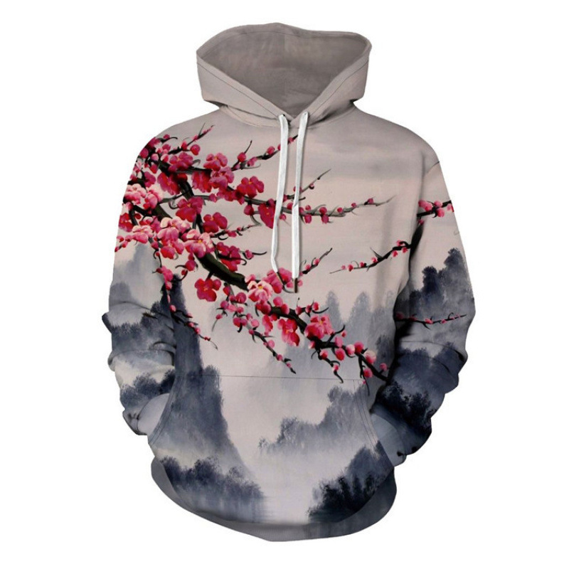 Fashion Antique Sweater 3d Digital Printing Pattern Adult Men's
