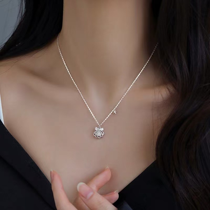 S925 Silver One-Piece Necklace Women's 2025 New Accessible Luxury High-End Bestie Birthday Gift For Women