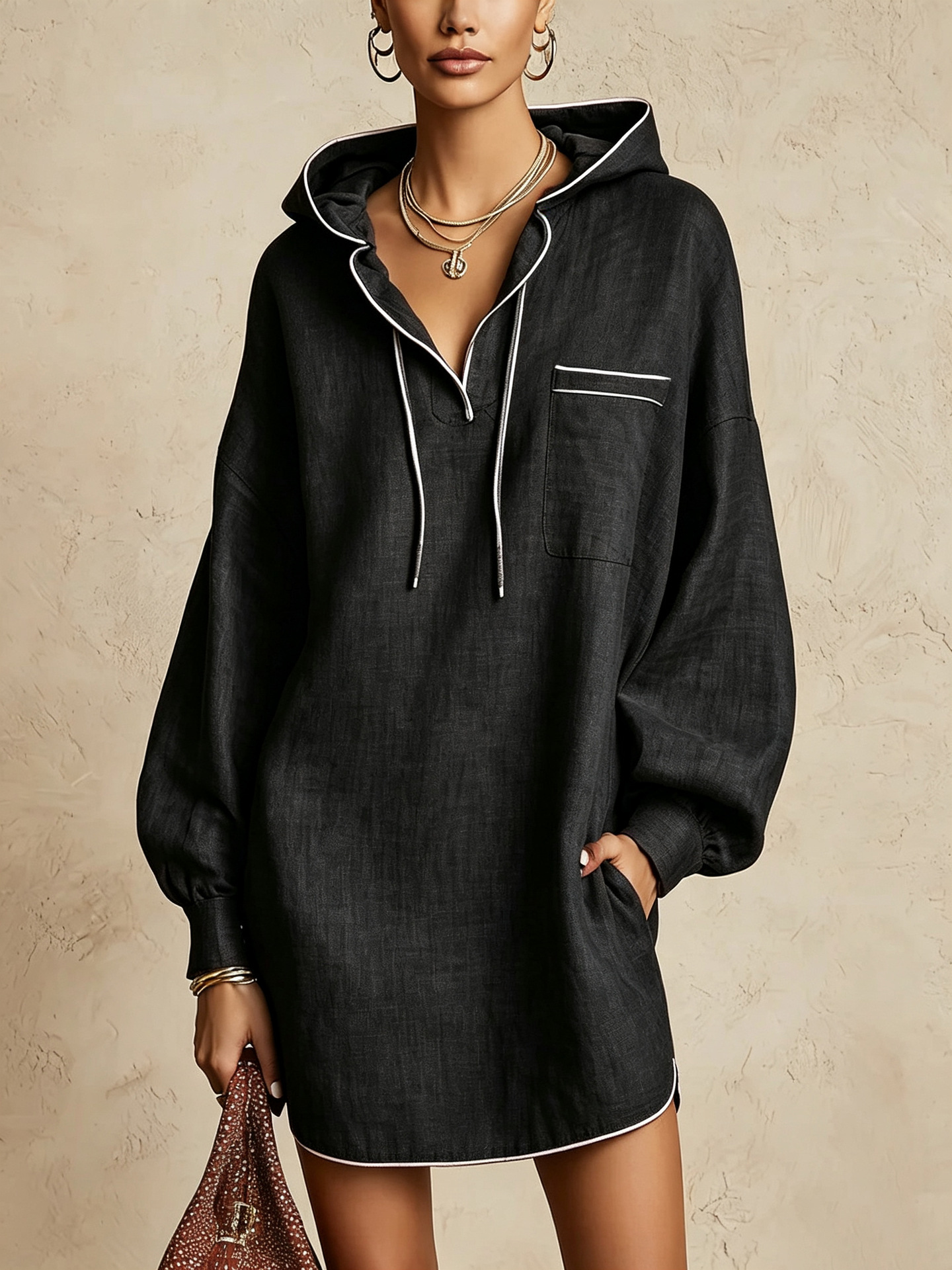 Trendy Autumn Women S Pullover Long Sleeved Mid Length
