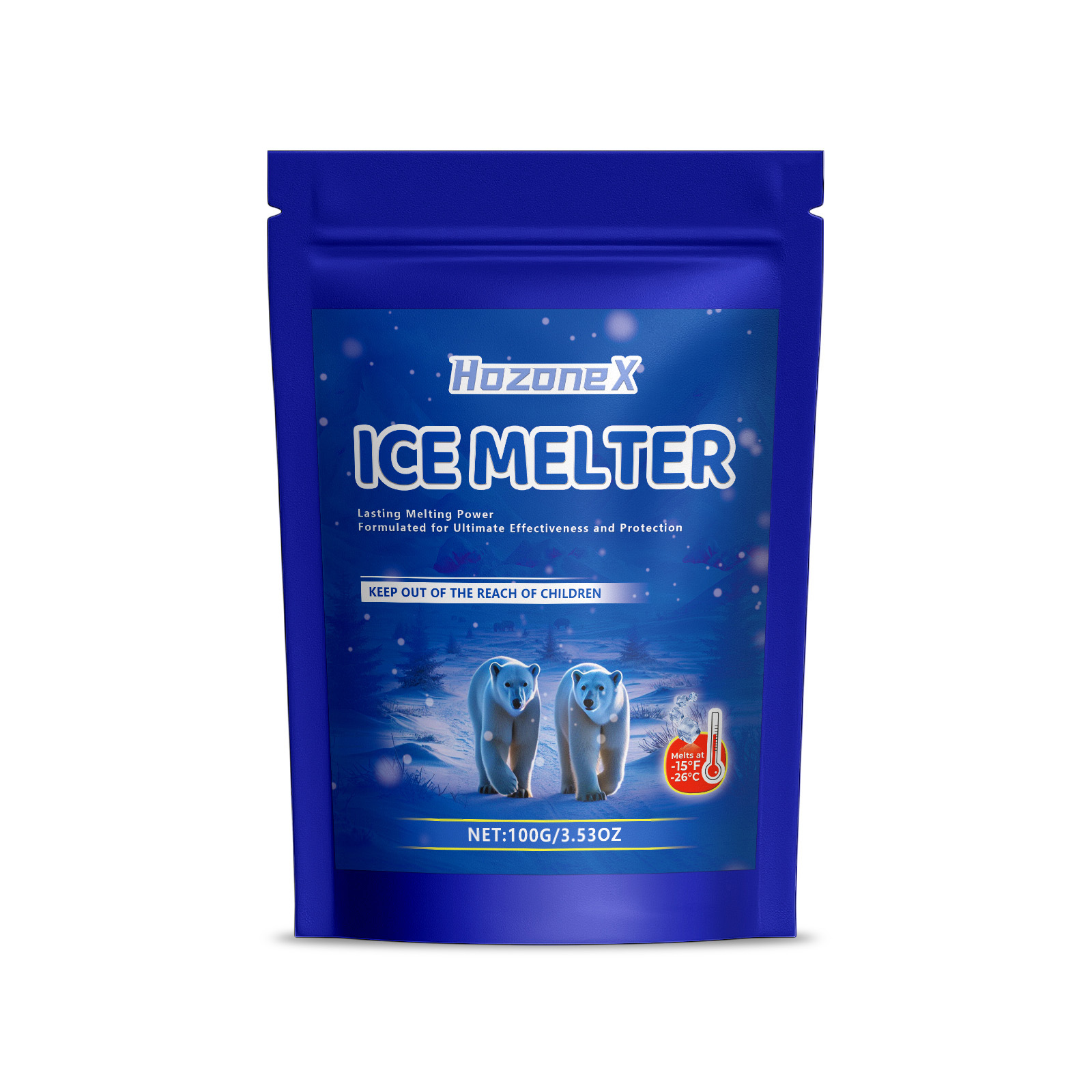 Cross-Border Hozonex Ice Melting Agent For Winter Snow And Ice Cleaning, De-Icing And Snow Melting, Low-Temperature Snow Melting Agent For Concrete