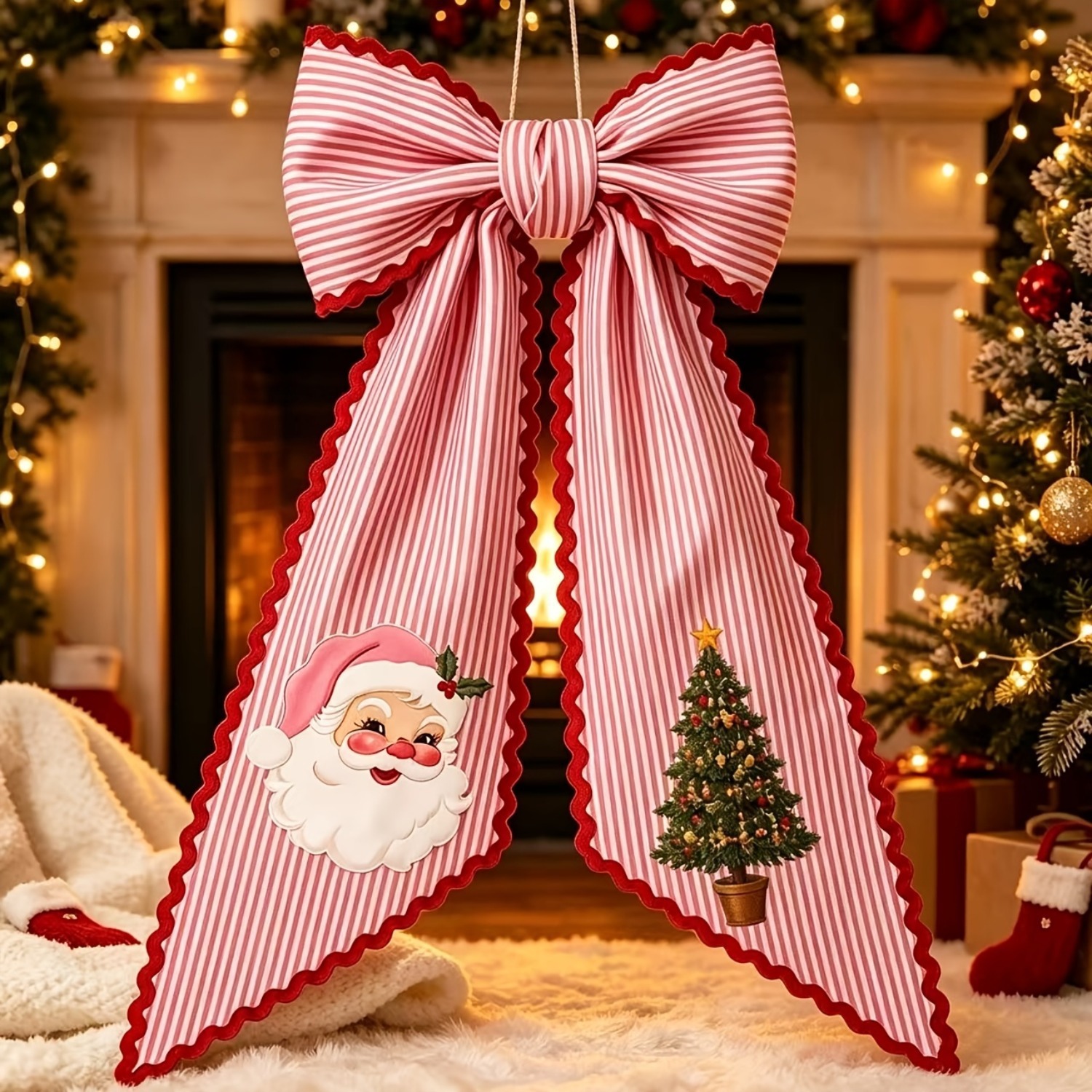 Christmas Bow Hanging Decoration, picture 3 of 7