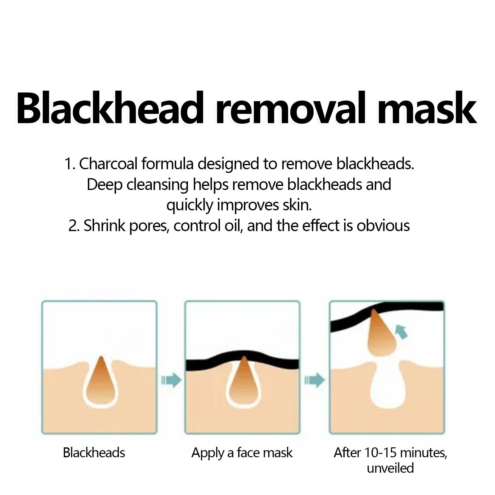 West&Month Blackhead Removal Peeling Mask Deep Cleansing Facial Mask F