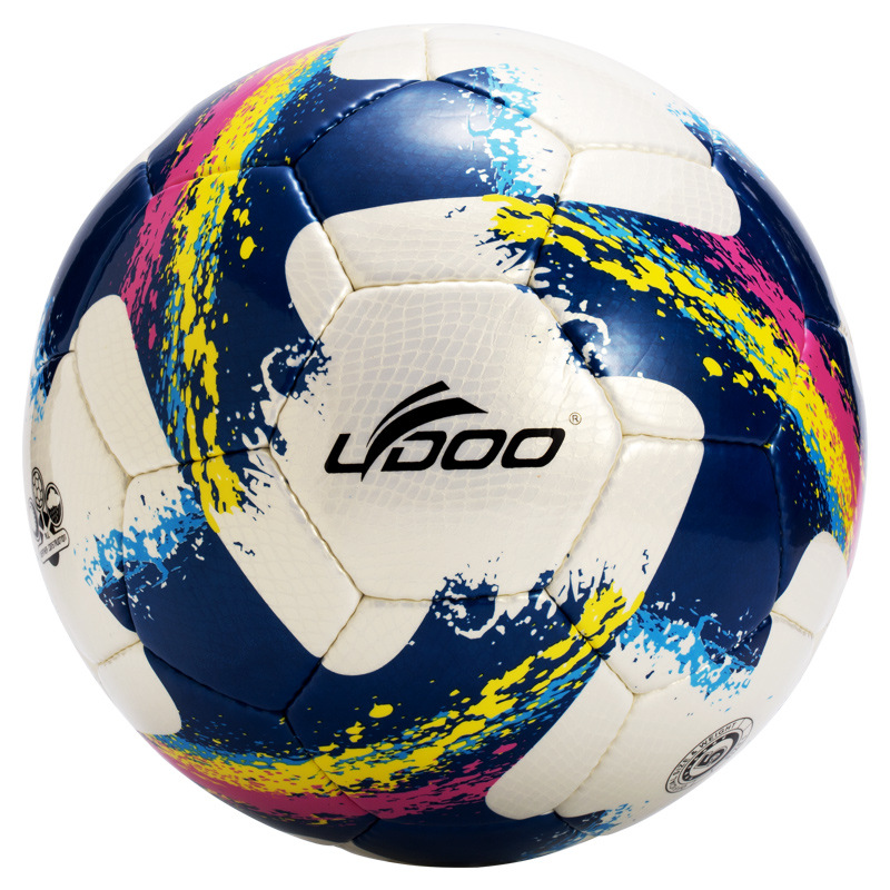 Hand-stitched Football No.5 PU Leather Snakeskin World Cup Football  Wear-resistant Soft Leather Leather Luminous Football Wholesale