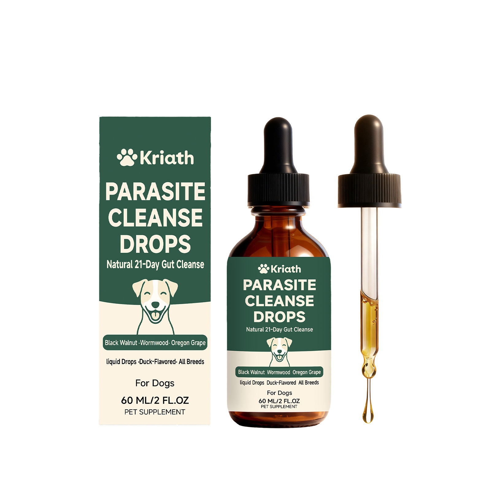 Kriath Dog Intestinal Essential Oil Drops Gentle Formula For Comfort And Care Of The Gastrointestinal Tract Oral Drops For Pets 5