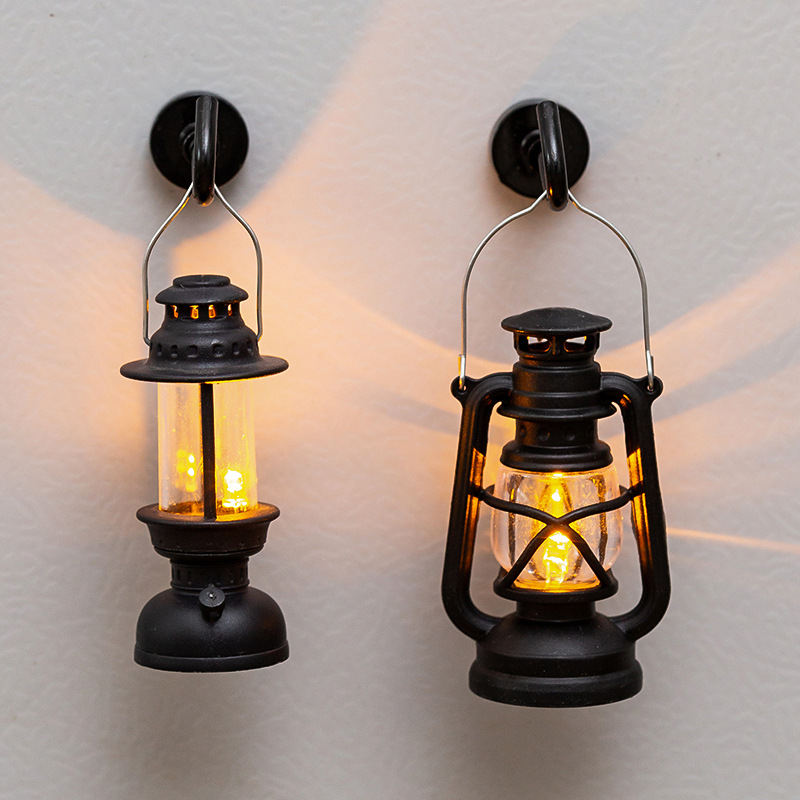 Mini Retro Kerosene Lamp Stickers, picture 2 of 5