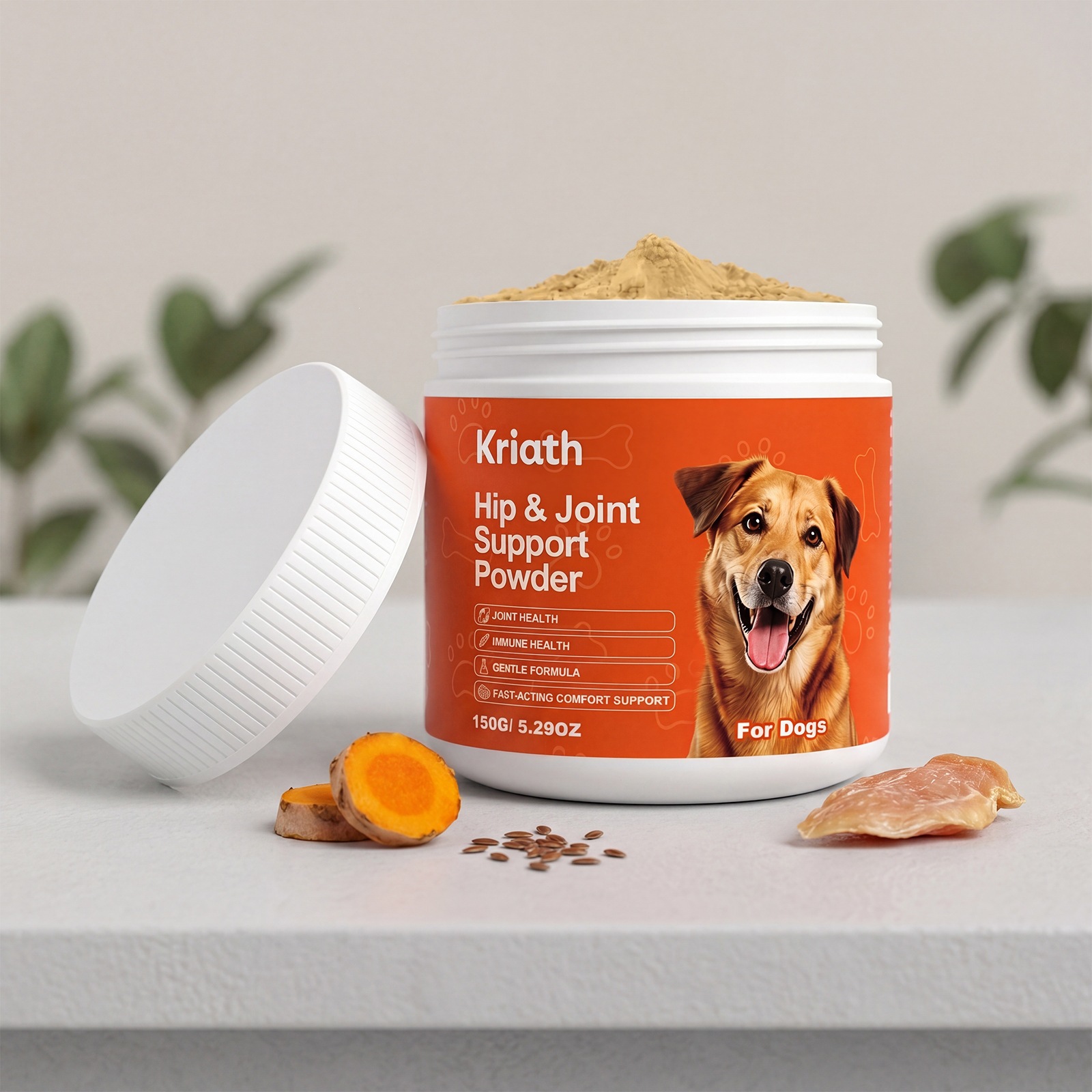 Kriath Dog Joint Care Powder Gentle Care And Comfort For Pets Body Protection Health Nutrition Care Powder