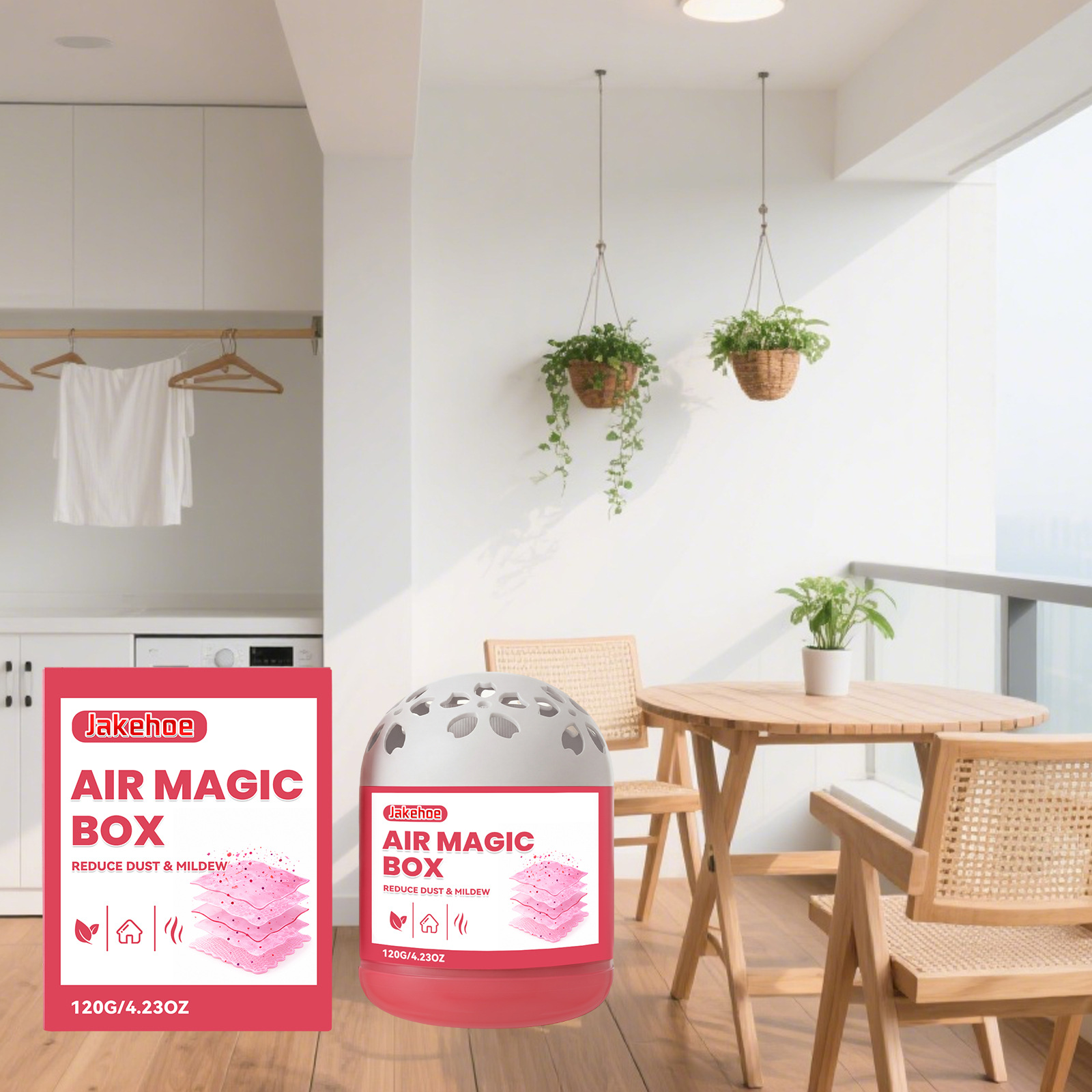 Jakehoe Air Magic Box Long-Lasting Odor Absorption And Moisture Removal, Universal Air Freshener And Deodorizer For Cars And Interiors