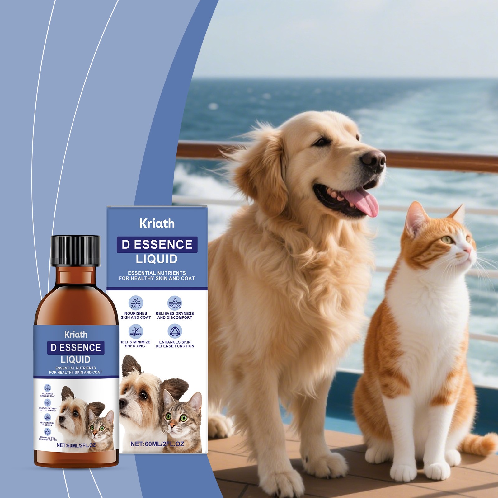 Kriath Pet Hair Care Solution Anti-Tangle Gentle