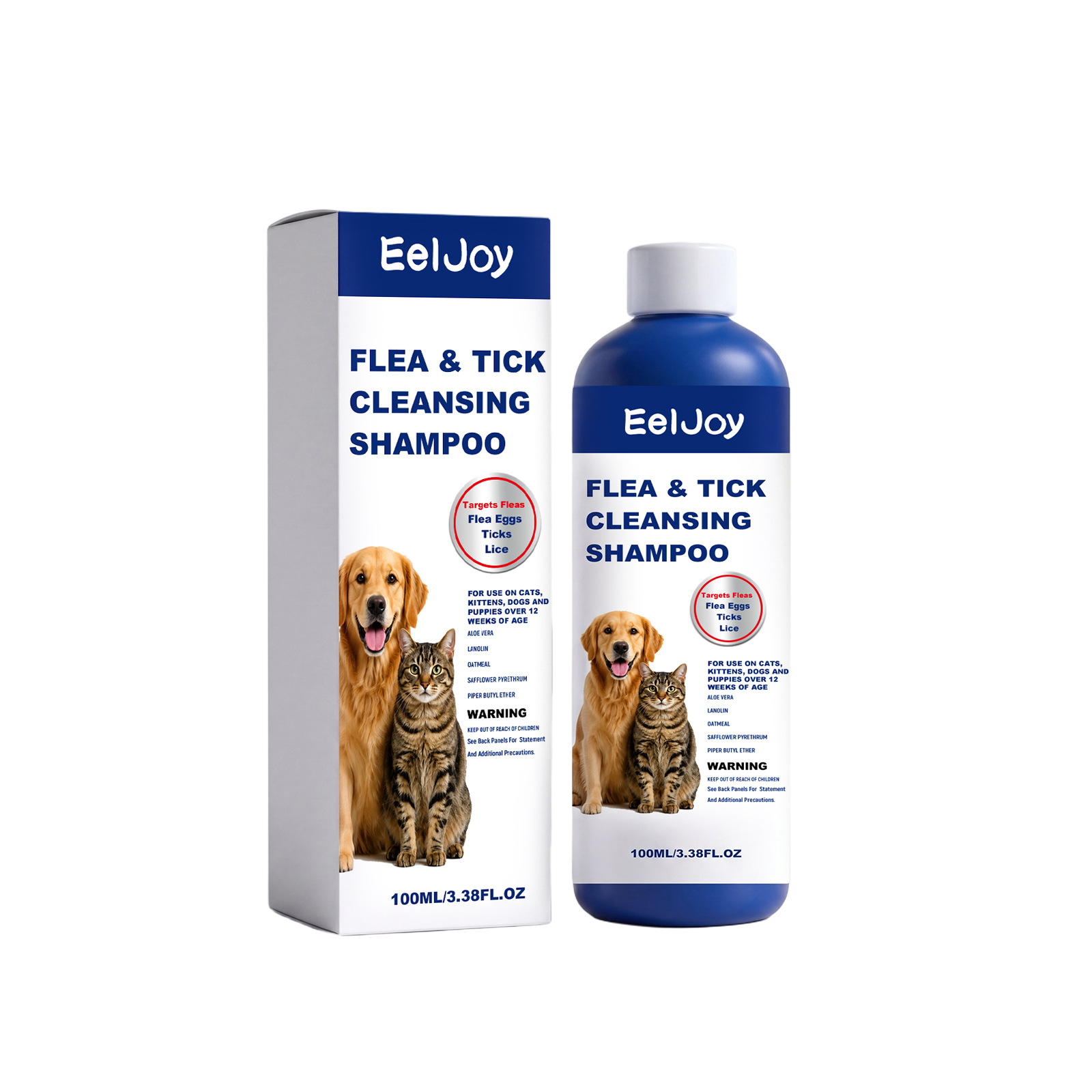 Shampoo Antipulgas y Garrapatas para Mascotas