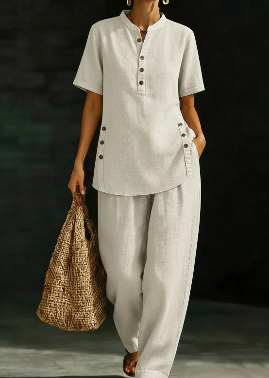 Ensemble Lin Femme Élégant Été – 6 Tailles – Dropvet Ensemble Lin Femme Élégant Été – 6 Tailles – boutique mode femme homme Dropvet