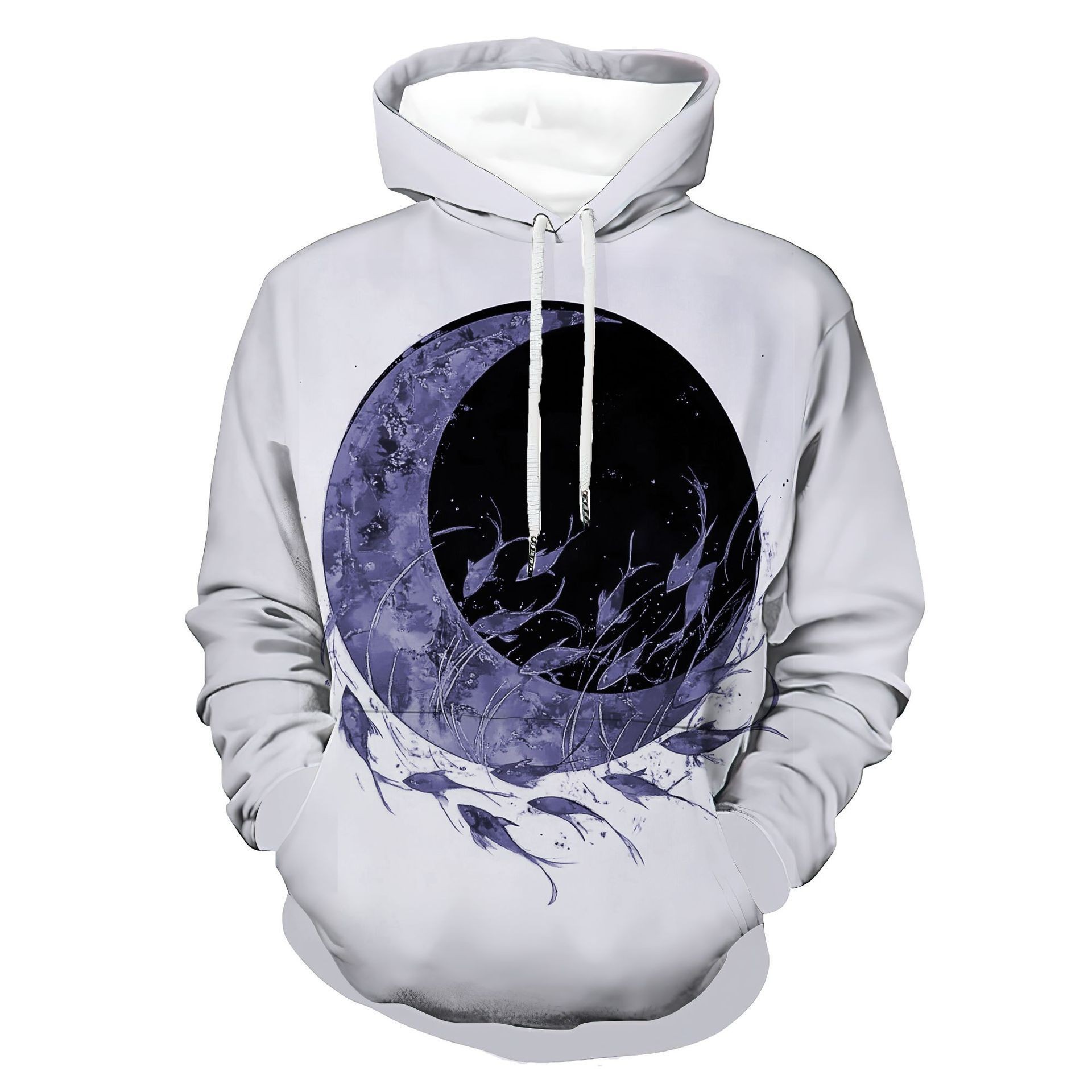 Model Independent Website 3D Digital Print Men's Casual Hooded