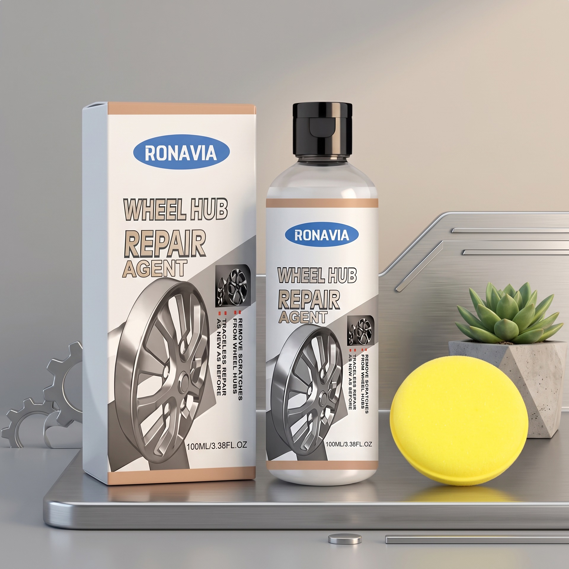 Wheel Hub Care Liquid Rust Removal Cleaning Maintenance Brightening Daily Care Agent For Automobile Wheel Hub Surface
