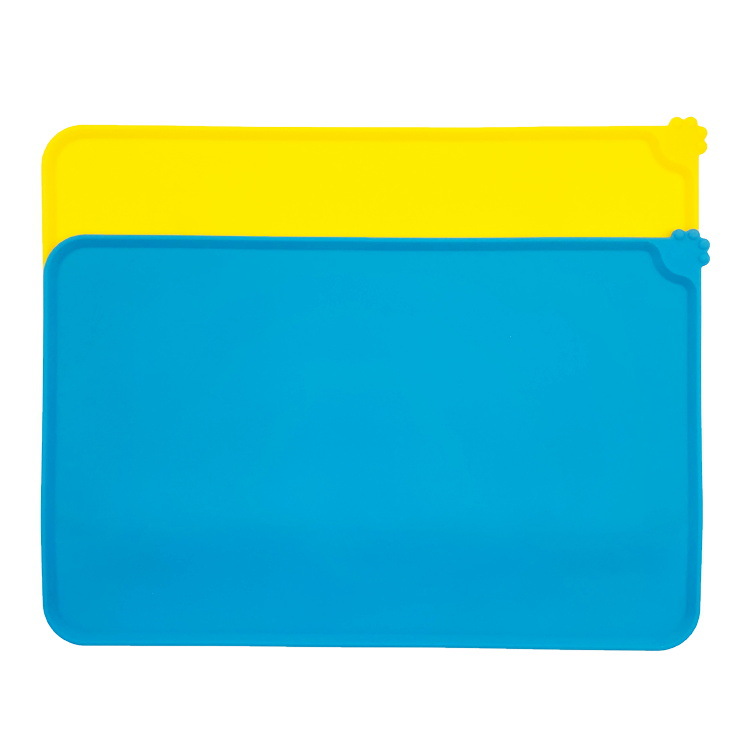 Food Grade Silicone Pet Placemat Square Waterproof Non-Slip Leaky Food Mat Cat Dog Pet Pad Placemat